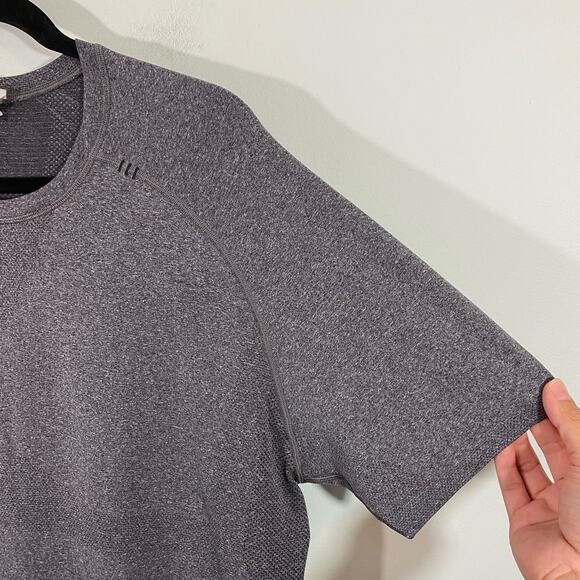Lululemon Men's Grey Metal Vent Tech Short Sleeve Shirt Size XL - Picture 6 of 10